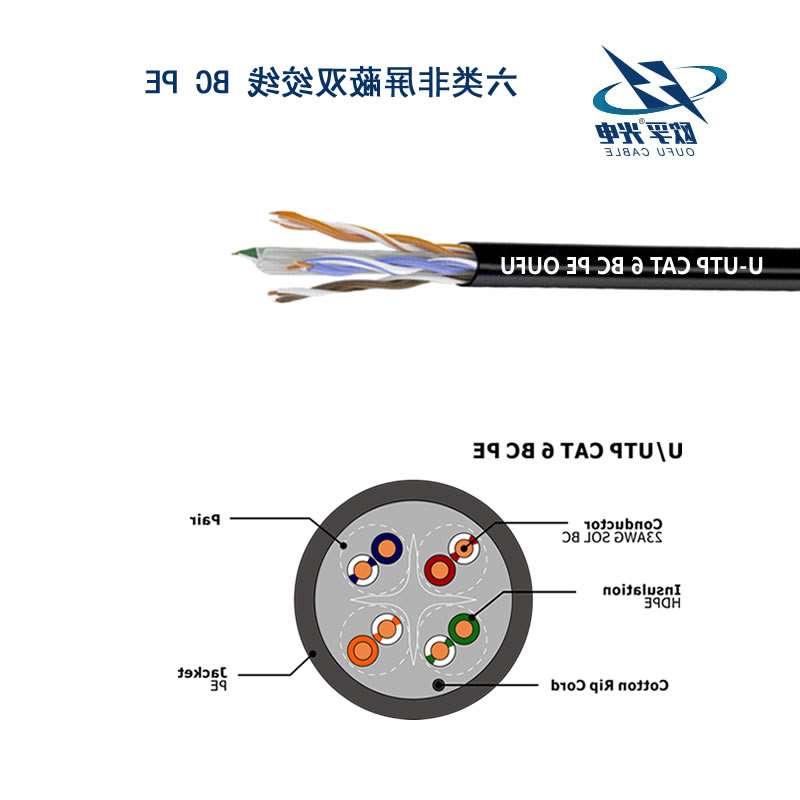 迪庆藏族自治州U/UTP6类4对非屏蔽室外电缆(23AWG)