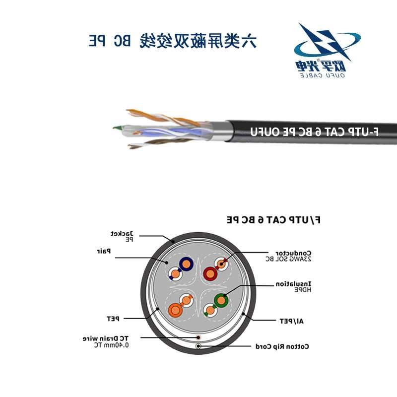 迪庆藏族自治州F/UTP6类4对屏蔽室外电缆(23AWG)