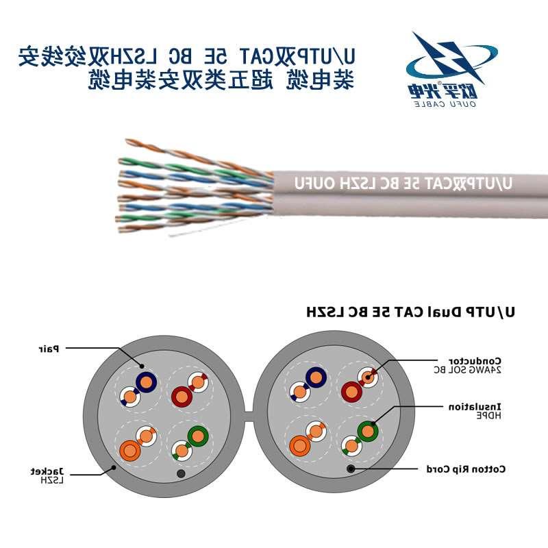 迪庆藏族自治州U/UTP超五类双4对非屏蔽电缆(24AWG)